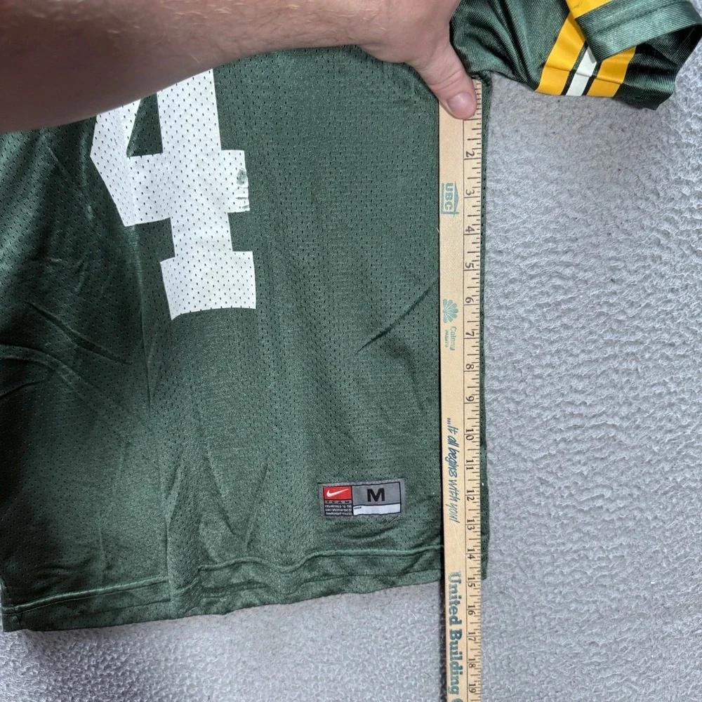 Vintage Green Bay Packers‎ Jersey Youth Medium Green Brett Favre #4 Nike 90s Y2K